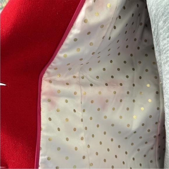 KATE SPADE NY Red Wool Convertible
Faux Fur Coat Pockets Button Front Sz XS - Picture 12 of 14